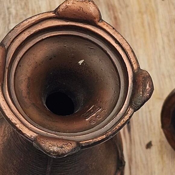 Vintage 1920's Metal Copper Finish Art Nouveau Incense Burner - Picture 5 of 6